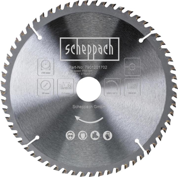 Actual product image Scheppach HW Circular saw blade Ø 216 mm x 1.8 mm x 30 mm / 60 Z