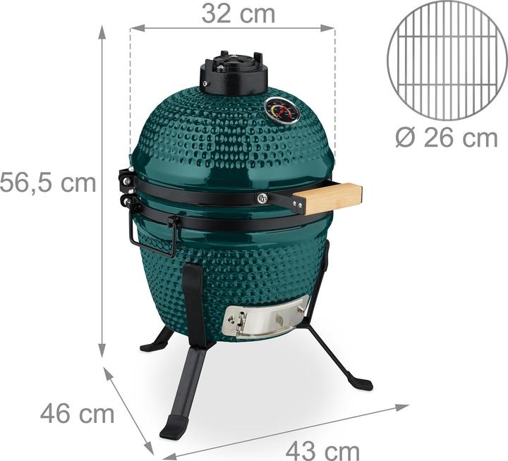 Produktbild Relaxdays Kamado-Grill (260 mm)