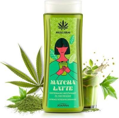 Actual product image Joanna Extremely Refreshing Shower Gel Moisturizing Shower Gel Aromatic Matcha Latte Scent Gentle on (300 ml)