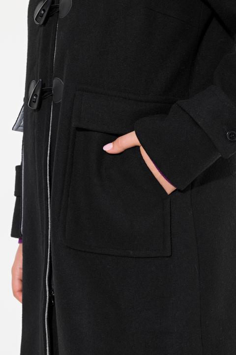 Produktbild Ulla Popken Dufflecoat, A-Linie, Wollmischung, Kapuze, Knebelknöpfe (42, 44)