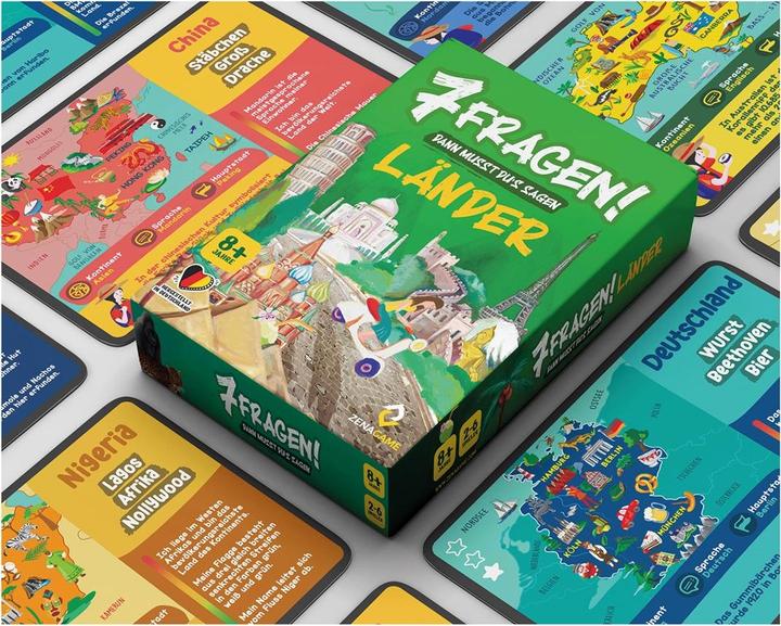 Actual product image Zenagame 7 questions! Countries (German, 2 - 6 Players)