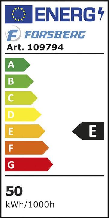 Energy Label Forsberg Slim LED spotlight (5400 lm)