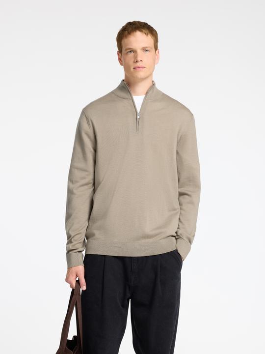 Produktbild Selected Homme Slhtray Ls Knit Merino Half Zip Noos (L)