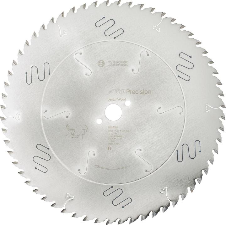 Produktbild Bosch Professional Zubehör Kreissägeblatt Top Precision Best for Wood, 400 x 30 x 4 mm, 60