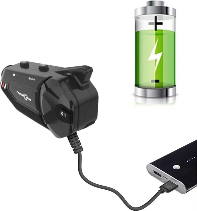 Image du produit FreedConn R1 PLUS E motorcycle intercom Black (ANC, 4 h, Sans fil)