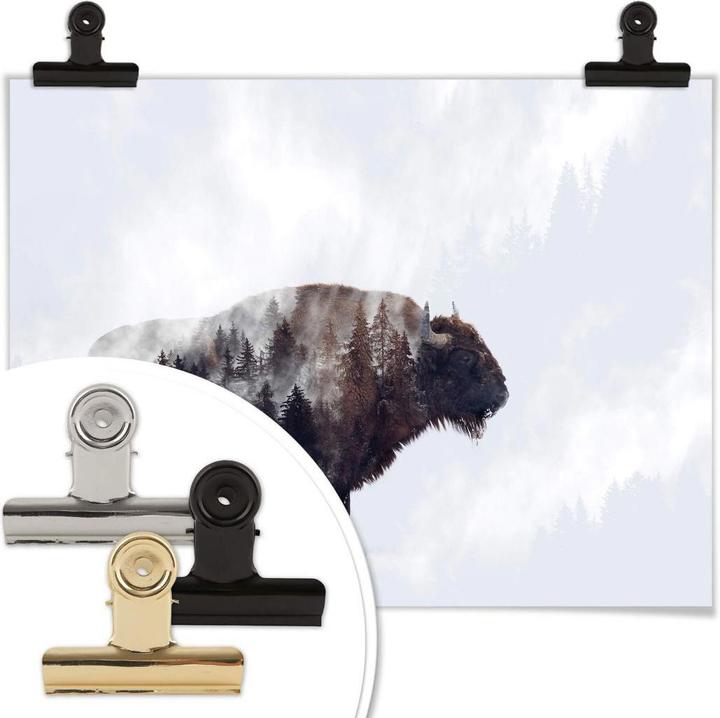 Produktbild Trenddeko Der Bison (80 x 60 cm)