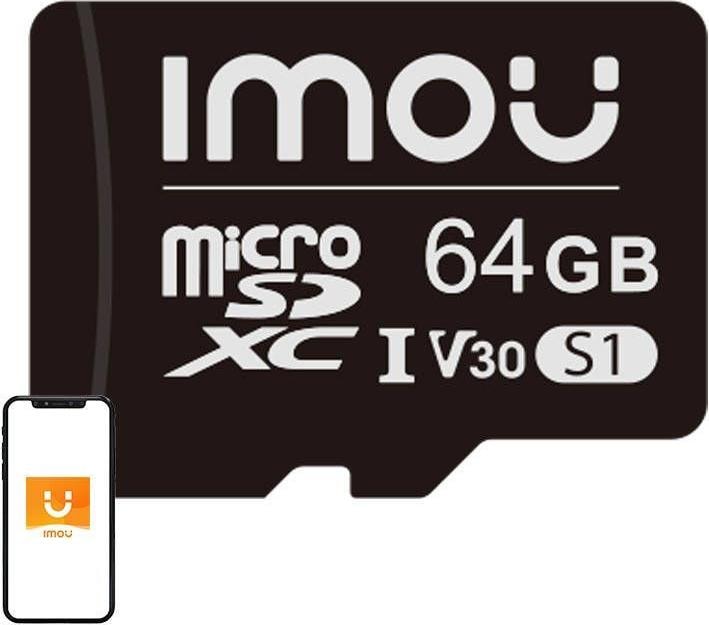 Productafbeelding Imou Geheugenkaart microSD (UHS-I, SDXC, 10/U3/V30, 95/38) (64 GB, microSD, U1, UHS-I)