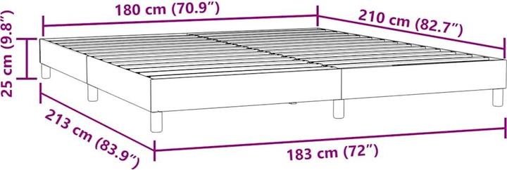 Produktbild vidaXL Boxspringbett (180 x 210 cm)