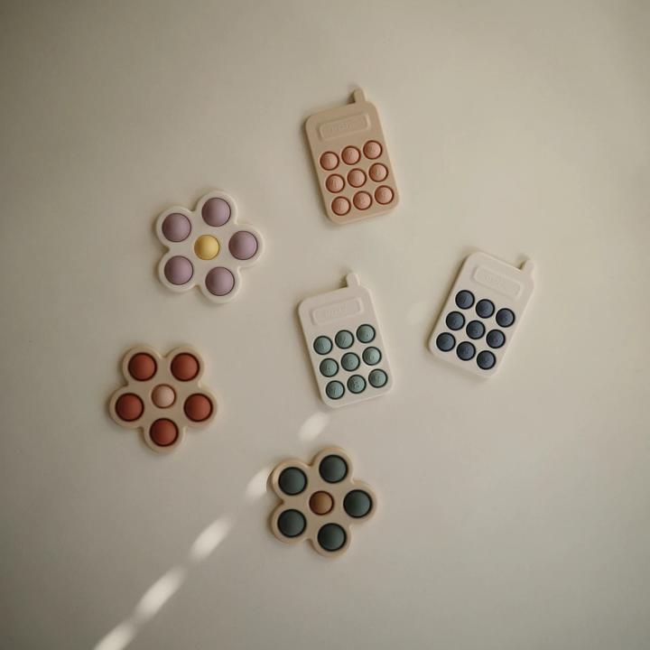 Actual product image Mushie Flower print toy (10 Months)