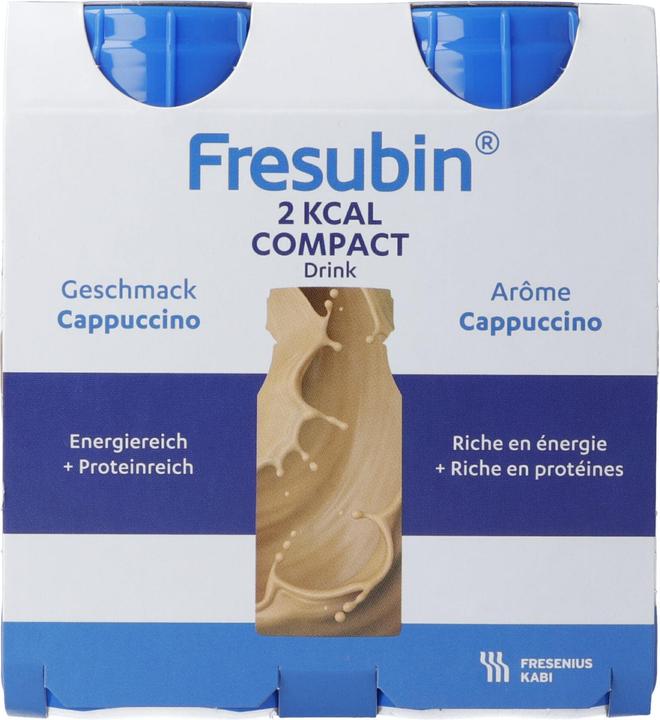 Produktbild Fresubin 2 kcal Drink Compact Cappuccino, 4x 125 ml (4 Stück, Flüssigkeit, 635 g)