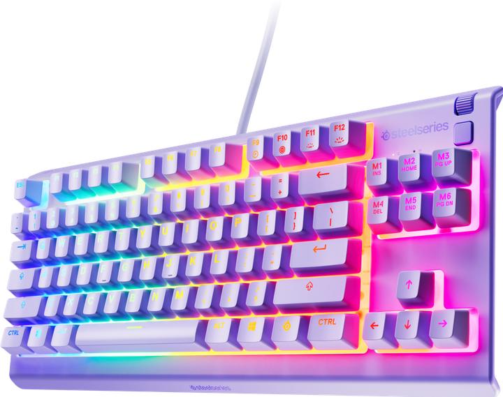 Image du produit SteelSeries Apex 3 TKL US, lavender (US, Filaire)