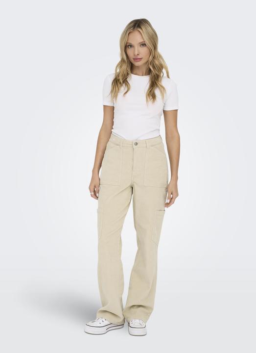 Actual product image Only Straight cut High waist trousers Cargo trousers (34)