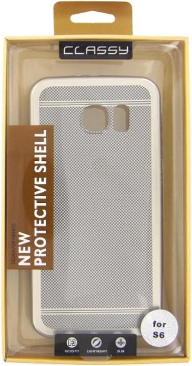 Produktbild OEM Silicone Case Classy Samsung Galaxy S6 silver (Samsung Galaxy S6)