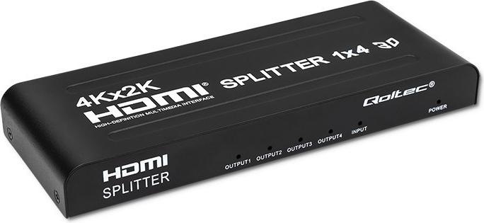 Produktbild Qoltec 51798 Aktiver HDMI-Splitter 4 x HDMI 4K x 2K | 3 4 Gbit/s