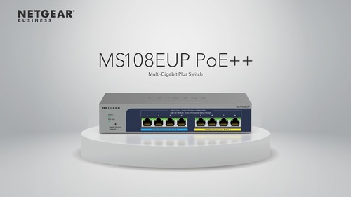 Productafbeelding Netgear Schakelaar 8x GE MS108EUP PoE++. (8 Havens)
