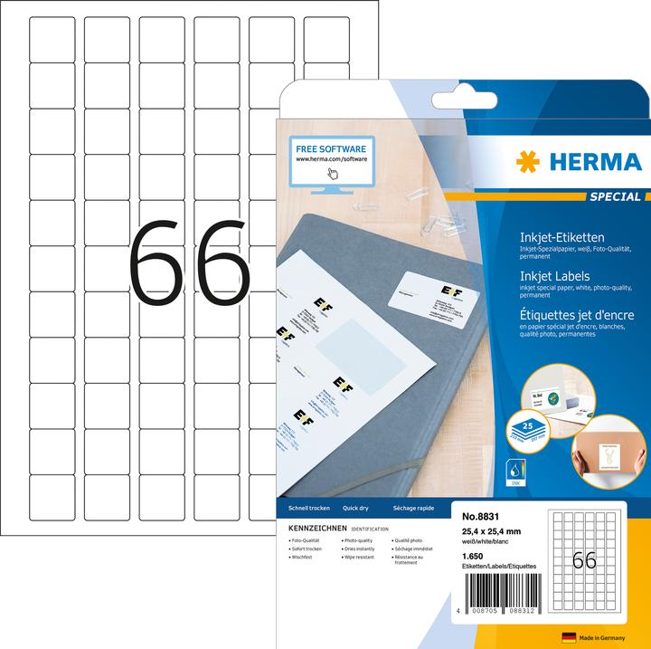 Produktbild HERMA Inkjet Etiketten A4