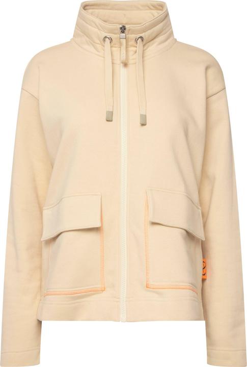 Produktbild Laurasøn Sweatjacke, Stehkragen, Rücken-Print, Zipper, OEKO-TEX (L)