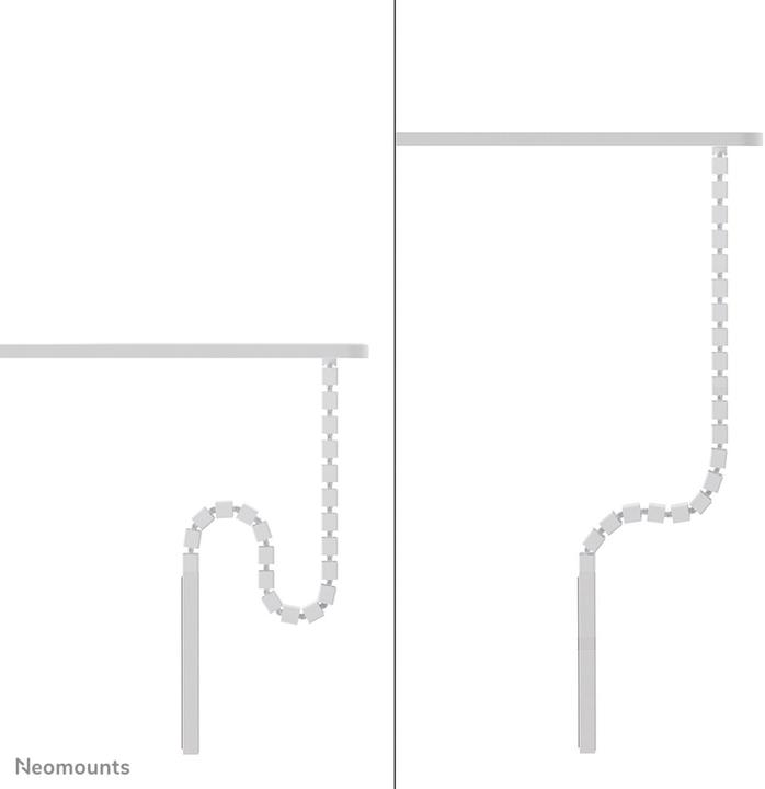 Produktbild Neomounts Kabelkanal flexibel weiss/Schraubbefestigung (Kabelkanal, 128.70 cm)