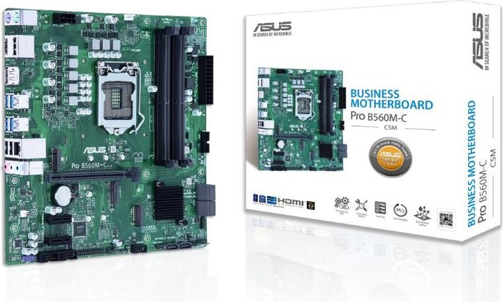 Produktbild ASUS Pro B560M-C/CSM (LGA 1200, Intel B560, mATX)
