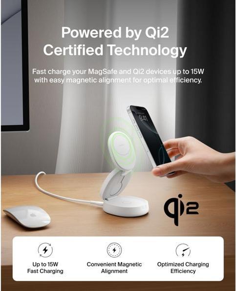Produktbild Belkin BoostCharge 3-in-1 Qi2 Ladestation (15 W)