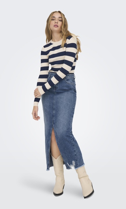 Produktbild Only Mittlere Taille Langer Rock Jeansrock (S)