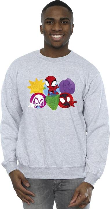 Immagine prodotto Spidey And His Amazing Friends Faces Felpa Uomo (XXL)