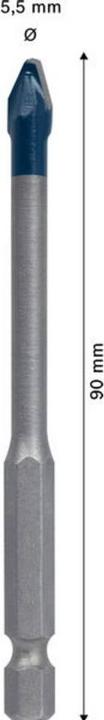 Produktbild Bosch Professional Zubehör EXPERT HEX-9 Hard Ceramic Bohrer, 5,5x90 mm (5,5 mm)