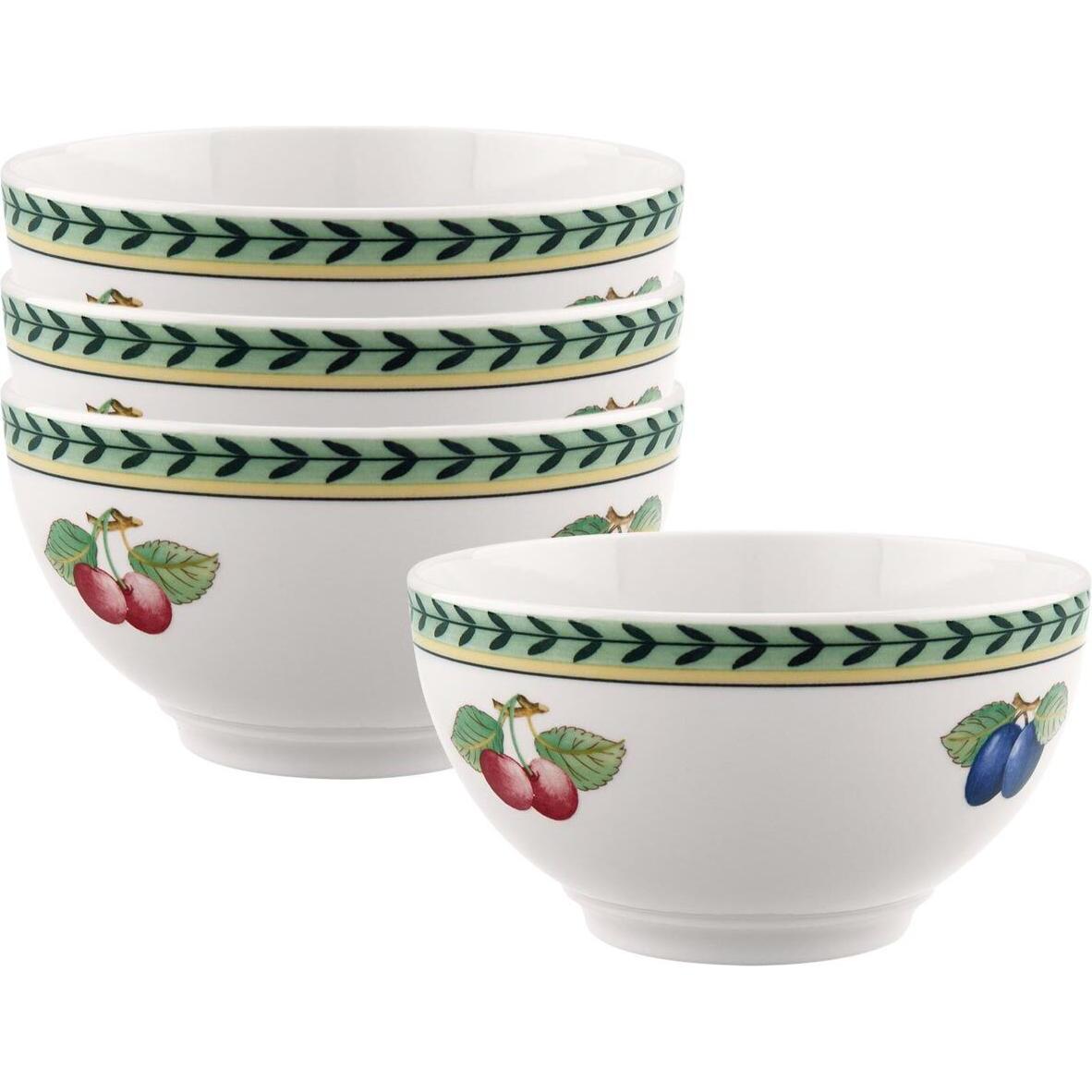 Villeroy & Boch Multipack French Garden Fleurence Bol - 4 Stück, Schüssel + Schale, Mehrfarbig