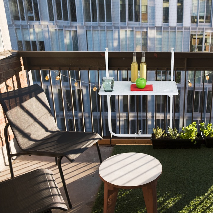 Actual product image Relaxdays folding balcony-table (60 cm)