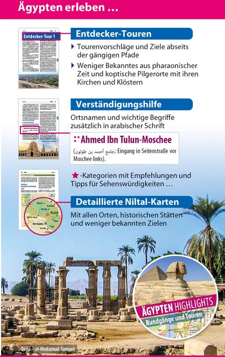 Produktbild Reiseführer Ägypten – Das Niltal von Kairo bis Abu Simbel (Deutsch, Matthias Fabian, Nadine Essbach, Wil Tondok, 2023)