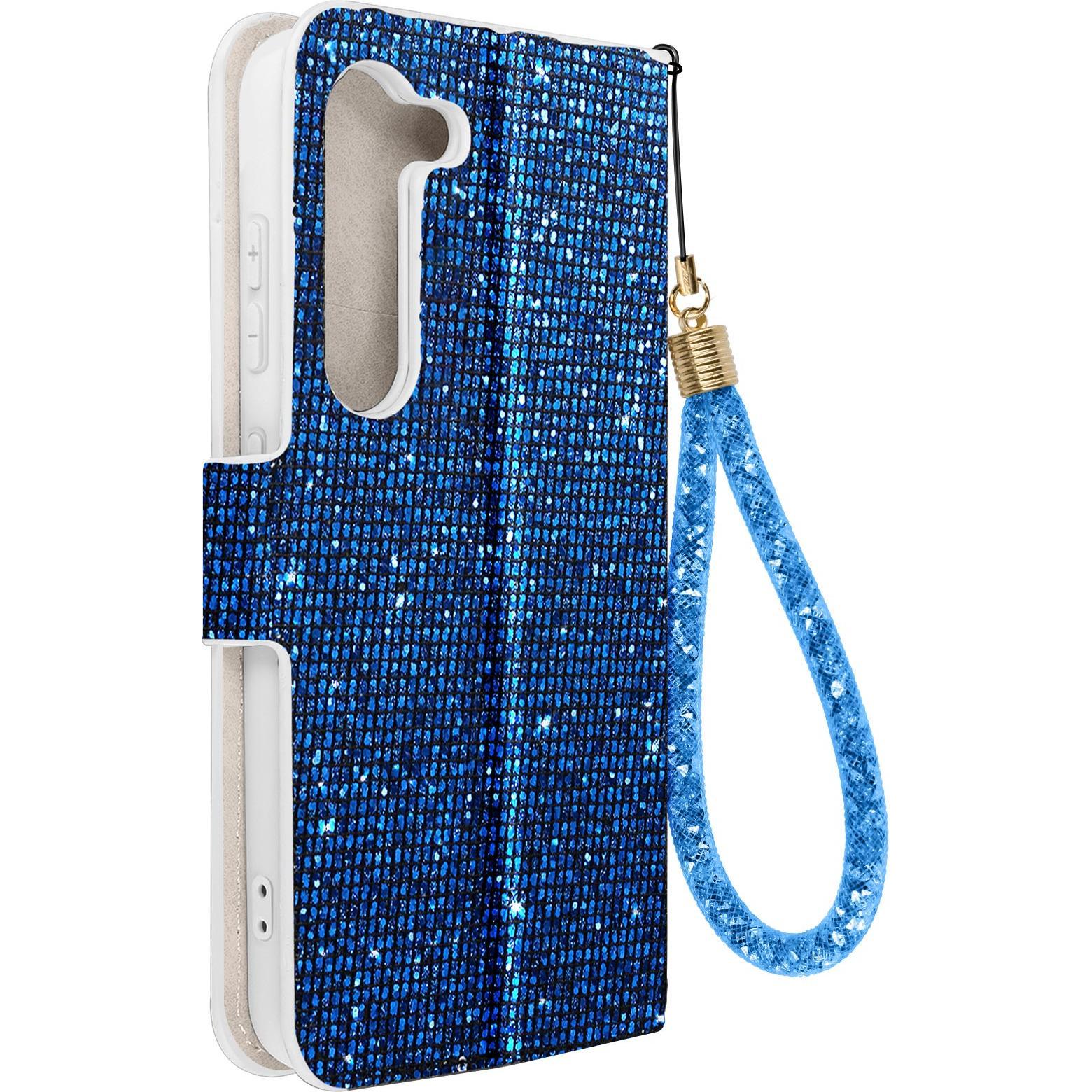 Avizar Disco Glam Edition Series (Samsung Galaxy S23), Smartphone Hülle, Blau