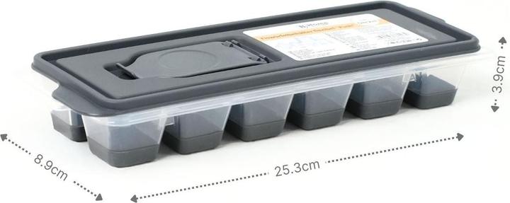 Produktbild B-Home Eiswürfelbehälter mit Deckel und Eingiesshilfe Eiswürfelform