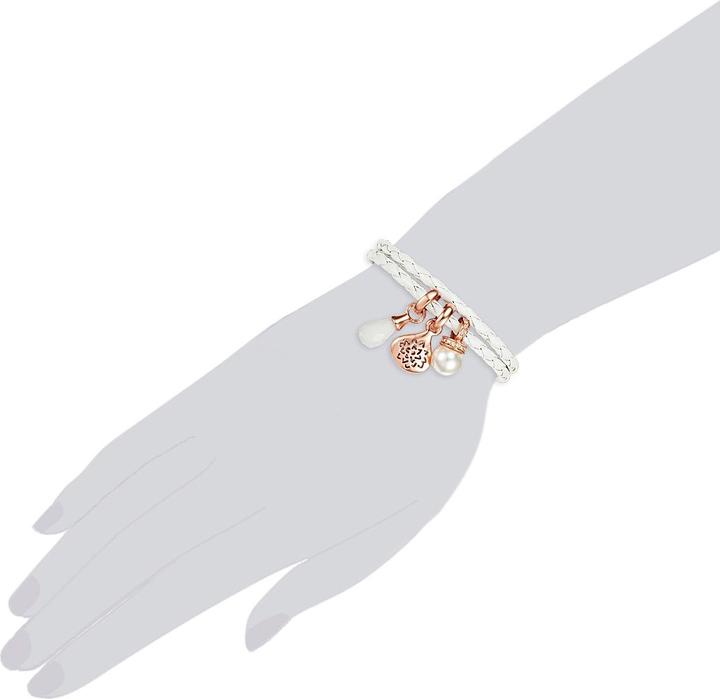 Image du produit Lulu & Jane Femme Cuir (synth.) Verre Perle (synth.) blanc 40 cm, équivalent à 20 cm de tour de bras - 29647 (40 cm, Cuir (synth.))