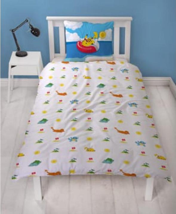 Produktbild Lyo Pokémon - Parure de lit en microfibre Pikachu et ses amis à la plage (200x140cm 63x63cm)