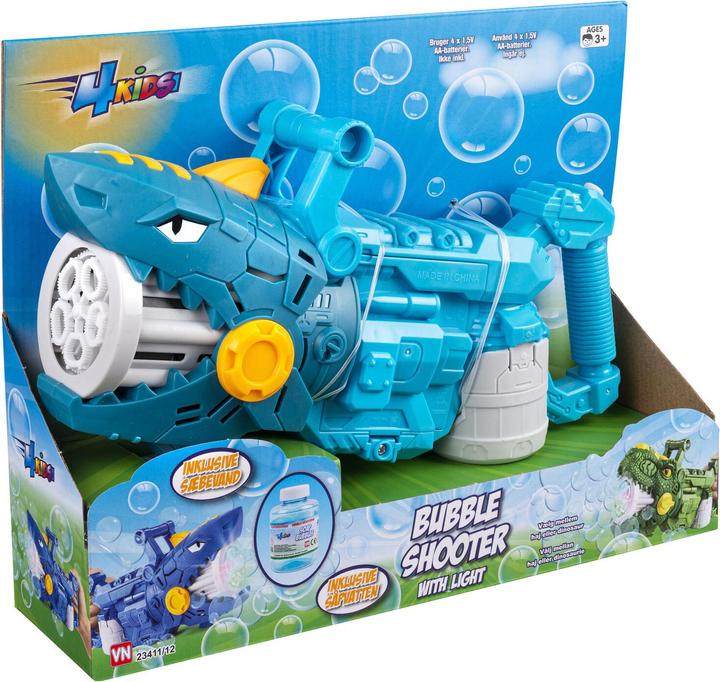Actual product image VN Toys 4-Kids - Electric Bubble Gun - Shark (23412)