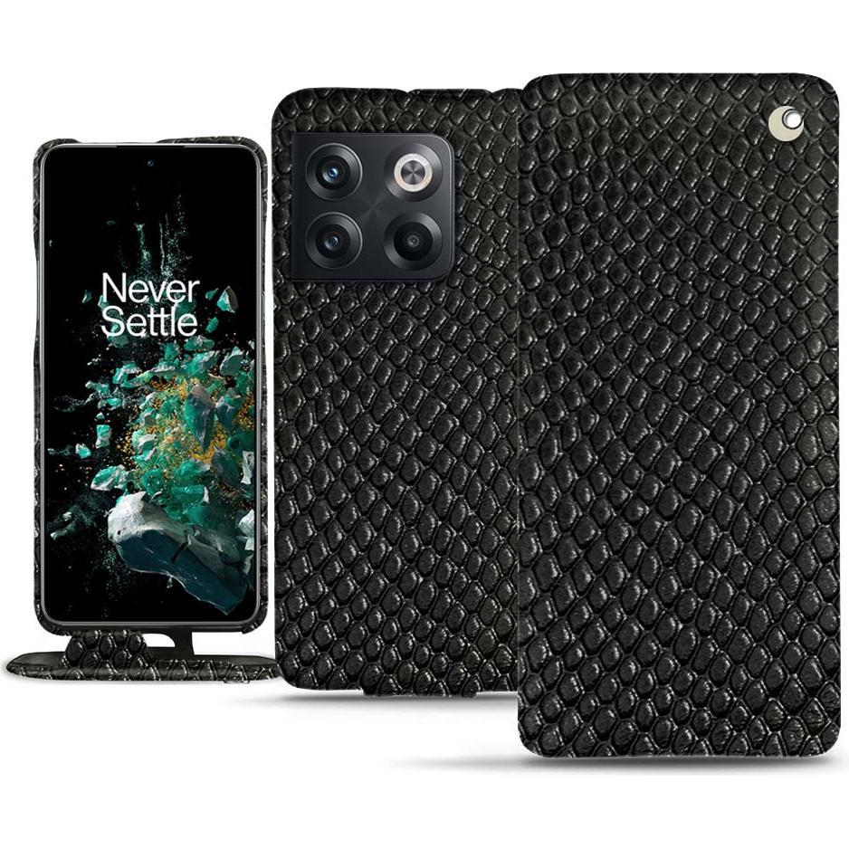 Thumbnail - Noreve Lederschutzhülle vertikal (OnePlus 10T), Smartphone Hülle, Schwarz