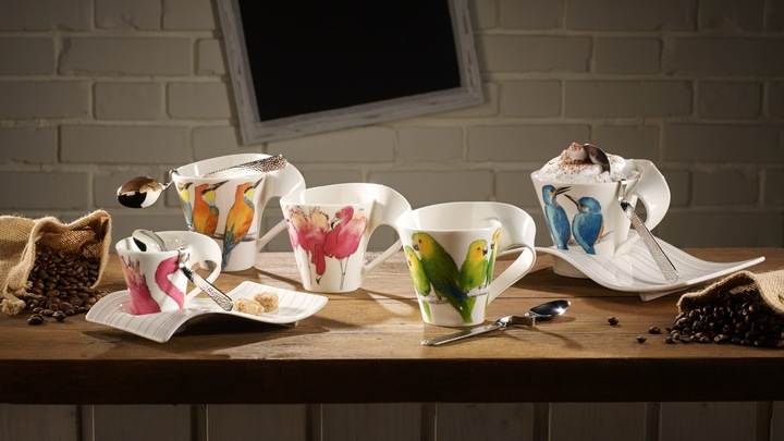 Immagine prodotto Villeroy & Boch Tazza con manico (confezione regalo) NewWave Caffè Rosa Flamingo (300 ml, 1 x)