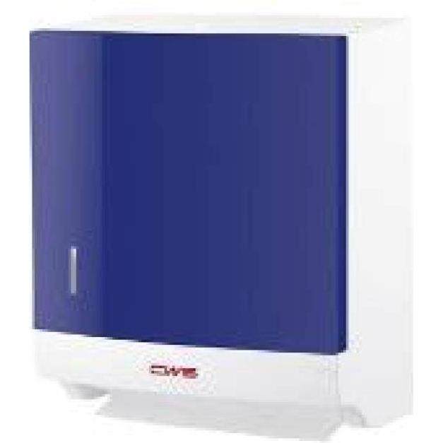 CWS, Distributore di asciugamani di carta, Pannello per dispenser di carta pieghevole Paradise Paper Slim blu vari colori per un ambiente