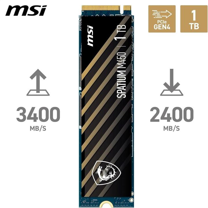Image du produit MSI Spatium M450 (1000 Go, M.2 2280)