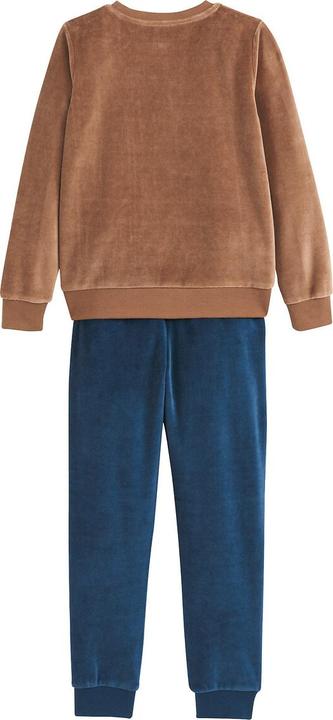 Produktbild La Redoute Collections Samt-Pyjama mit Hundeprint (140)