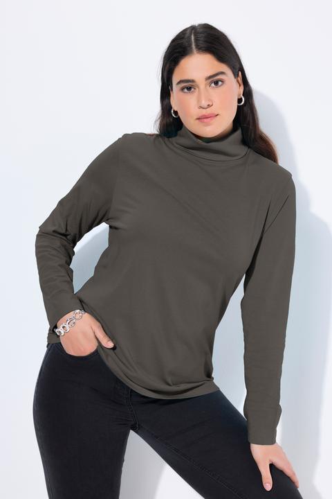 Produktbild Ulla Popken Shirt, Rollkragen, Slim, Langarm (46, 48)