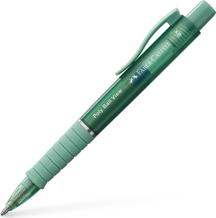 Actual product image Faber-Castell Ballpoint pen 'Poly Ball View' XB (Green, 1 x)