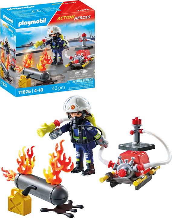 Produktbild Playmobil 71826 Löschung eines Gastanks (71826, Playmobil Action Heroes)