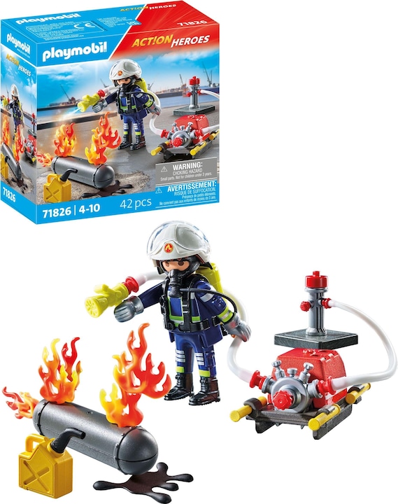 Actual product image Playmobil 71826 Discharge of a gas tank (71826, Playmobil Action Heroes)