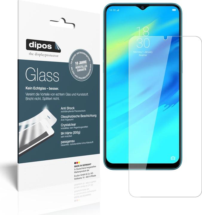 Produktbild Dipos Displayschutz Anti-Shock (2 Stück, Realme 2 Pro)