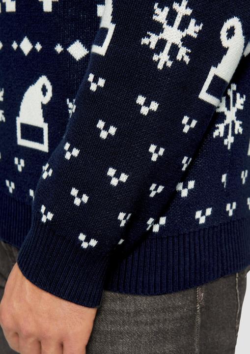 Actual product image s.Oliver Strickpullover Weihnachtspullover aus Baumwolle (L)
