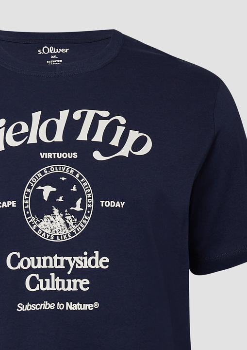 Produktbild S.Oliver T-Shirt Baumwoll-T-Shirt mit Frontprint (XXL)