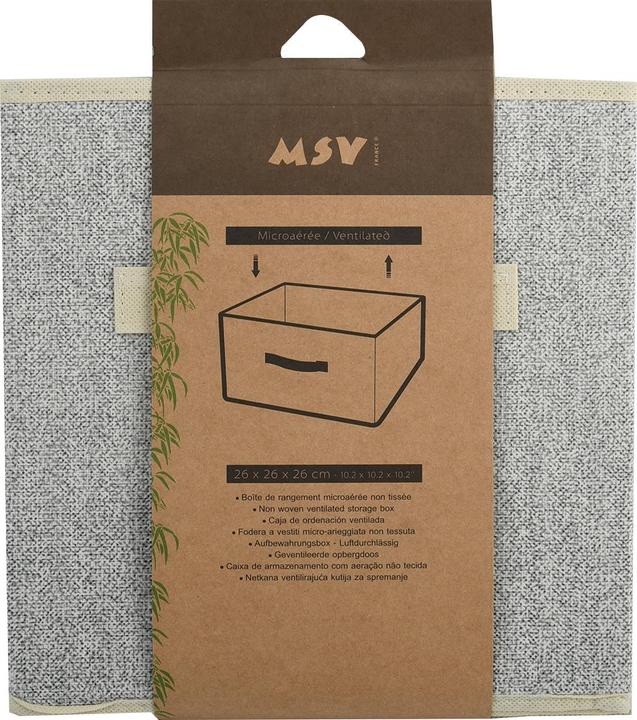 Produktbild MSV BOÎTE DE RANGEMENT MICROAÉRÉE NON-TISSÉE 26X26X26 (26 cm)