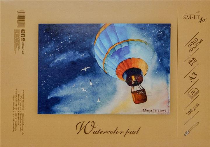 Actual product image ART Watercolour workbook SMLT, A3, 200 g glued (20) 0708-210 (A3)