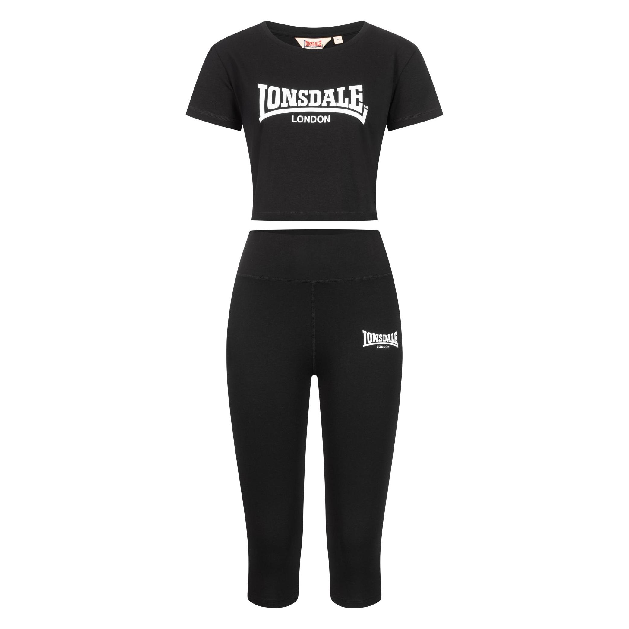Lonsdale, Damen, Hosen, Ixworth, Schwarz, (L)